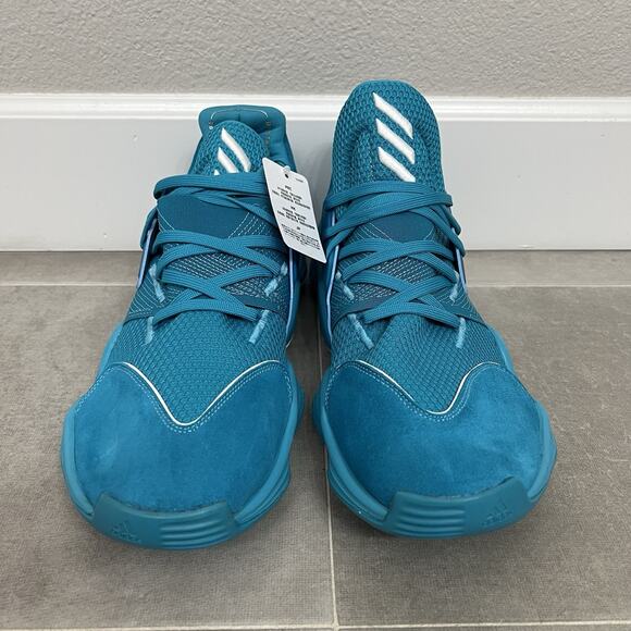 Adidas SM Harden Vol 4 TEAM Mens 14 Teal Blue Athletic Basketball Shoes EF9780 main image 5